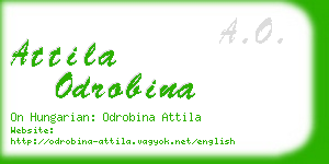 attila odrobina business card